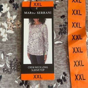 Mario Serrani Women's Floral Ultra Soft Lightweight Relaxed Fit Tunic XXL